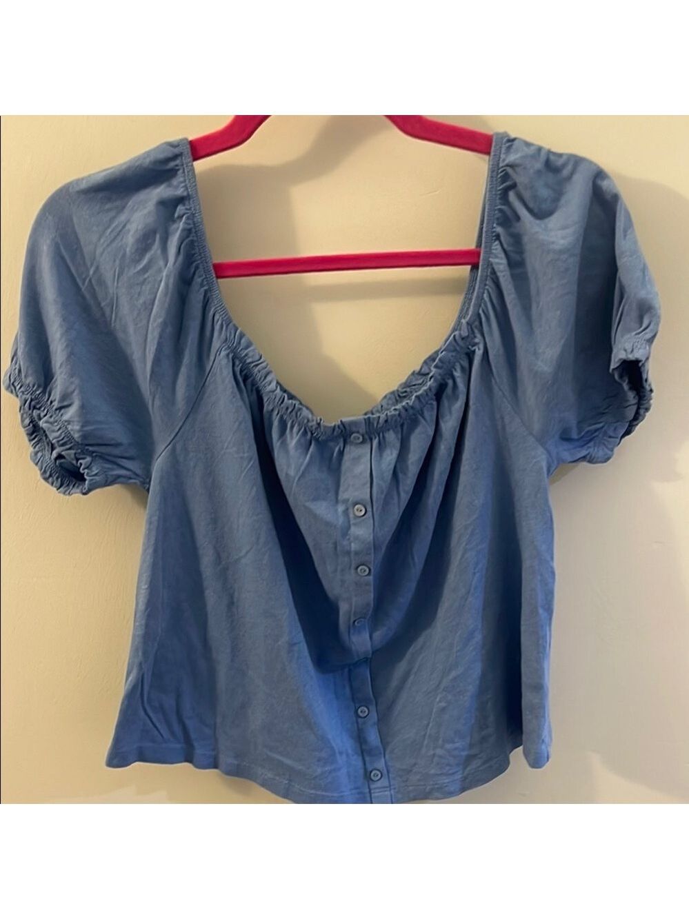 American Eagle Outfitters Blue Crop Top